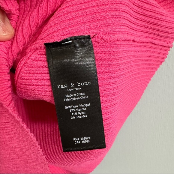 Rag & Bone Sweetheart Neckline Tank Top Size Small in Pink - Picture 6 of 8